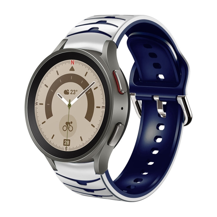 カーブテクスチャー シリコンウォッチバンド、Samsung Galaxy Watch 5 44mm用、Samsung Galaxy Watch 5 40mm用、Samsung Galaxy Watch 5 Pro 45mm用