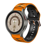 カーブテクスチャー シリコンウォッチバンド、Samsung Galaxy Watch 5 44mm用、Samsung Galaxy Watch 5 40mm用、Samsung Galaxy Watch 5 Pro 45mm用