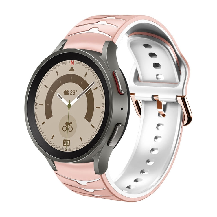 カーブテクスチャー シリコンウォッチバンド、Samsung Galaxy Watch 5 44mm用、Samsung Galaxy Watch 5 40mm用、Samsung Galaxy Watch 5 Pro 45mm用