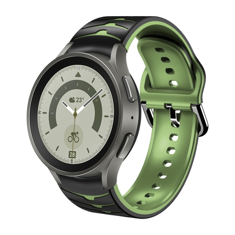 カーブテクスチャー シリコンウォッチバンド、Samsung Galaxy Watch 5 44mm用、Samsung Galaxy Watch 5 40mm用、Samsung Galaxy Watch 5 Pro 45mm用