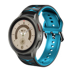 カーブテクスチャー シリコンウォッチバンド、Samsung Galaxy Watch 5 44mm用、Samsung Galaxy Watch 5 40mm用、Samsung Galaxy Watch 5 Pro 45mm用