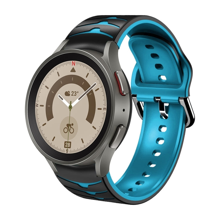 カーブテクスチャー シリコンウォッチバンド、Samsung Galaxy Watch 5 44mm用、Samsung Galaxy Watch 5 40mm用、Samsung Galaxy Watch 5 Pro 45mm用