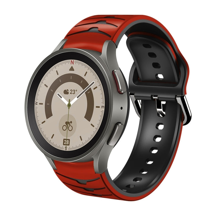 カーブテクスチャー シリコンウォッチバンド、Samsung Galaxy Watch 5 44mm用、Samsung Galaxy Watch 5 40mm用、Samsung Galaxy Watch 5 Pro 45mm用
