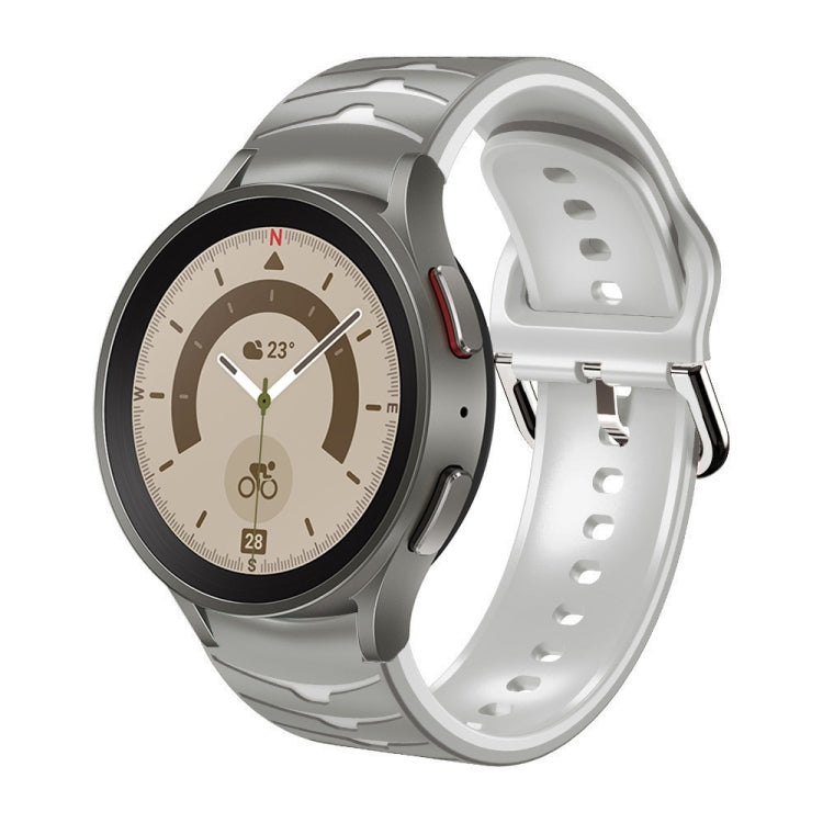 カーブテクスチャー シリコンウォッチバンド、Samsung Galaxy Watch 5 44mm用、Samsung Galaxy Watch 5 40mm用、Samsung Galaxy Watch 5 Pro 45mm用