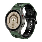 カーブテクスチャー シリコンウォッチバンド、Samsung Galaxy Watch 5 44mm用、Samsung Galaxy Watch 5 40mm用、Samsung Galaxy Watch 5 Pro 45mm用