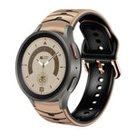 カーブテクスチャー シリコンウォッチバンド、Samsung Galaxy Watch 5 44mm用、Samsung Galaxy Watch 5 40mm用、Samsung Galaxy Watch 5 Pro 45mm用
