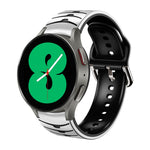 カーブテクスチャー シリコンウォッチバンド、Samsung Galaxy Watch 4 44mm用、Samsung Galaxy Watch 4 40mm用、Samsung Galaxy Watch 4 Classic 42mm用