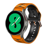 カーブテクスチャー シリコンウォッチバンド、Samsung Galaxy Watch 4 44mm用、Samsung Galaxy Watch 4 40mm用、Samsung Galaxy Watch 4 Classic 42mm用