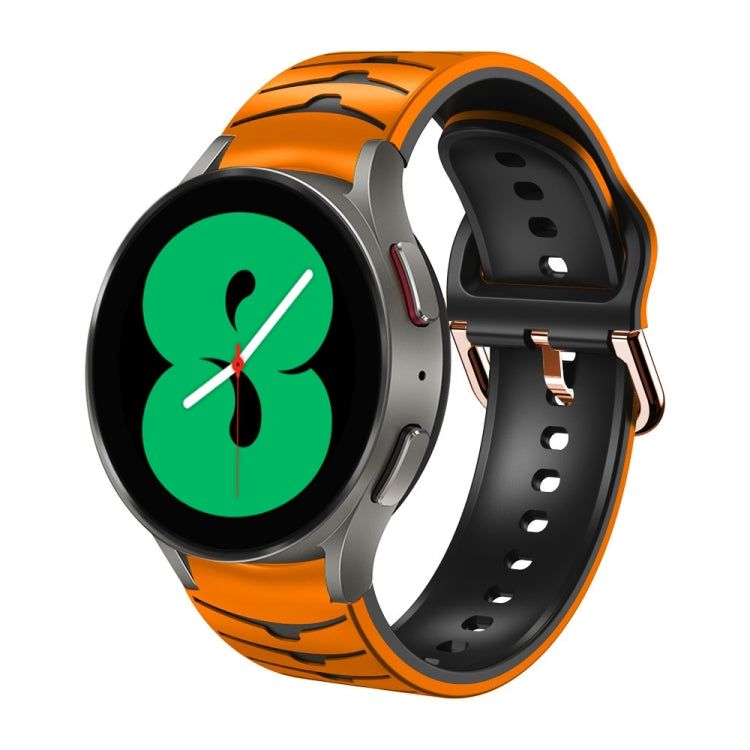 カーブテクスチャー シリコンウォッチバンド、Samsung Galaxy Watch 4 44mm用、Samsung Galaxy Watch 4 40mm用、Samsung Galaxy Watch 4 Classic 42mm用