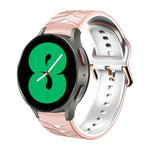 カーブテクスチャー シリコンウォッチバンド、Samsung Galaxy Watch 4 44mm用、Samsung Galaxy Watch 4 40mm用、Samsung Galaxy Watch 4 Classic 42mm用