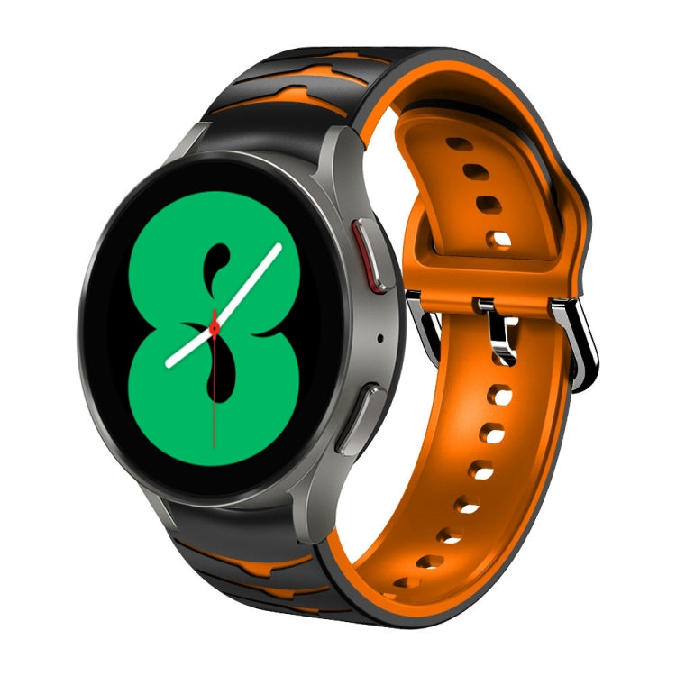 カーブテクスチャー シリコンウォッチバンド、Samsung Galaxy Watch 4 44mm用、Samsung Galaxy Watch 4 40mm用、Samsung Galaxy Watch 4 Classic 42mm用