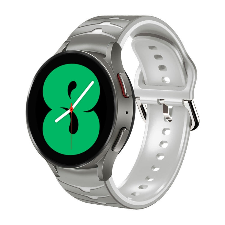 カーブテクスチャー シリコンウォッチバンド、Samsung Galaxy Watch 4 44mm用、Samsung Galaxy Watch 4 40mm用、Samsung Galaxy Watch 4 Classic 42mm用