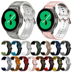 カーブテクスチャー シリコンウォッチバンド、Samsung Galaxy Watch 4 44mm用、Samsung Galaxy Watch 4 40mm用、Samsung Galaxy Watch 4 Classic 42mm用