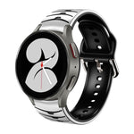 カーブテクスチャー シリコンウォッチバンド、Samsung Galaxy Watch 4 44mm用、Samsung Galaxy Watch 4 40mm用、Samsung Galaxy Watch 4 Classic 42mm用