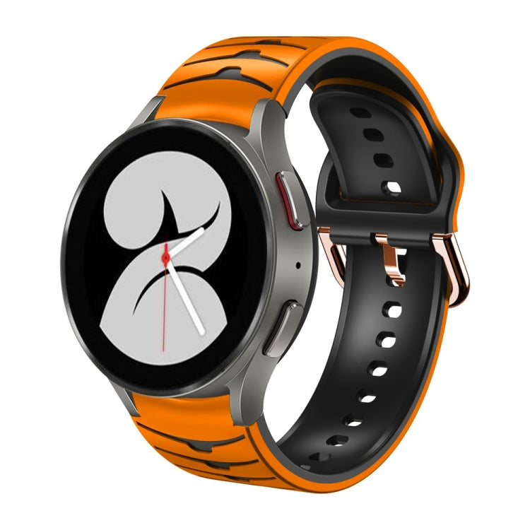 カーブテクスチャー シリコンウォッチバンド、Samsung Galaxy Watch 4 44mm用、Samsung Galaxy Watch 4 40mm用、Samsung Galaxy Watch 4 Classic 42mm用