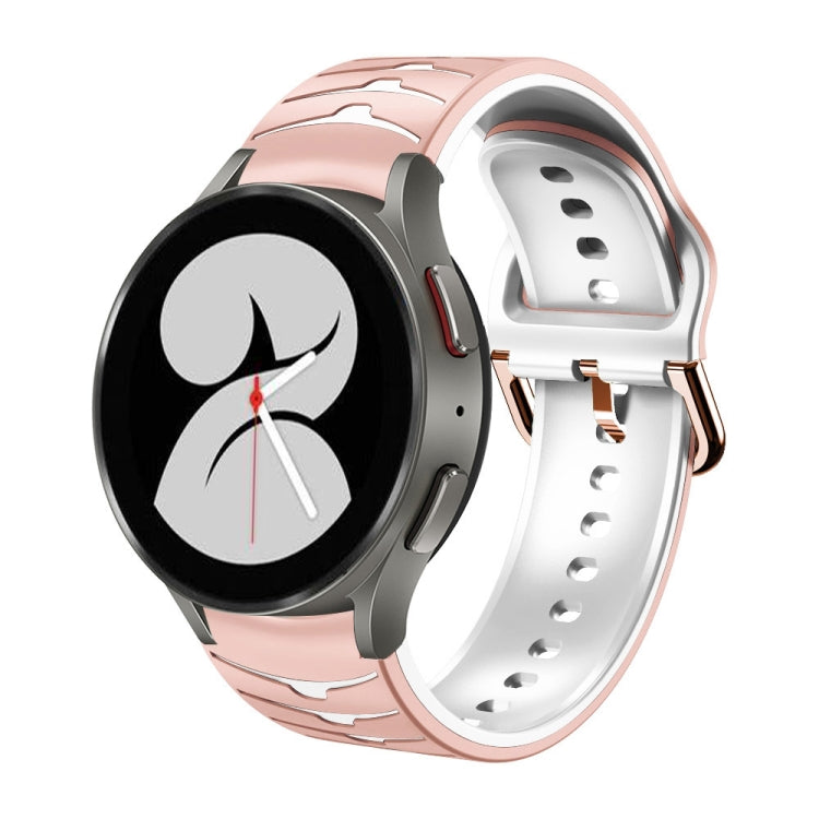 カーブテクスチャー シリコンウォッチバンド、Samsung Galaxy Watch 4 44mm用、Samsung Galaxy Watch 4 40mm用、Samsung Galaxy Watch 4 Classic 42mm用
