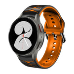 カーブテクスチャー シリコンウォッチバンド、Samsung Galaxy Watch 4 44mm用、Samsung Galaxy Watch 4 40mm用、Samsung Galaxy Watch 4 Classic 42mm用