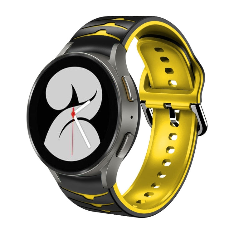 カーブテクスチャー シリコンウォッチバンド、Samsung Galaxy Watch 4 44mm用、Samsung Galaxy Watch 4 40mm用、Samsung Galaxy Watch 4 Classic 42mm用