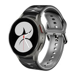 カーブテクスチャー シリコンウォッチバンド、Samsung Galaxy Watch 4 44mm用、Samsung Galaxy Watch 4 40mm用、Samsung Galaxy Watch 4 Classic 42mm用