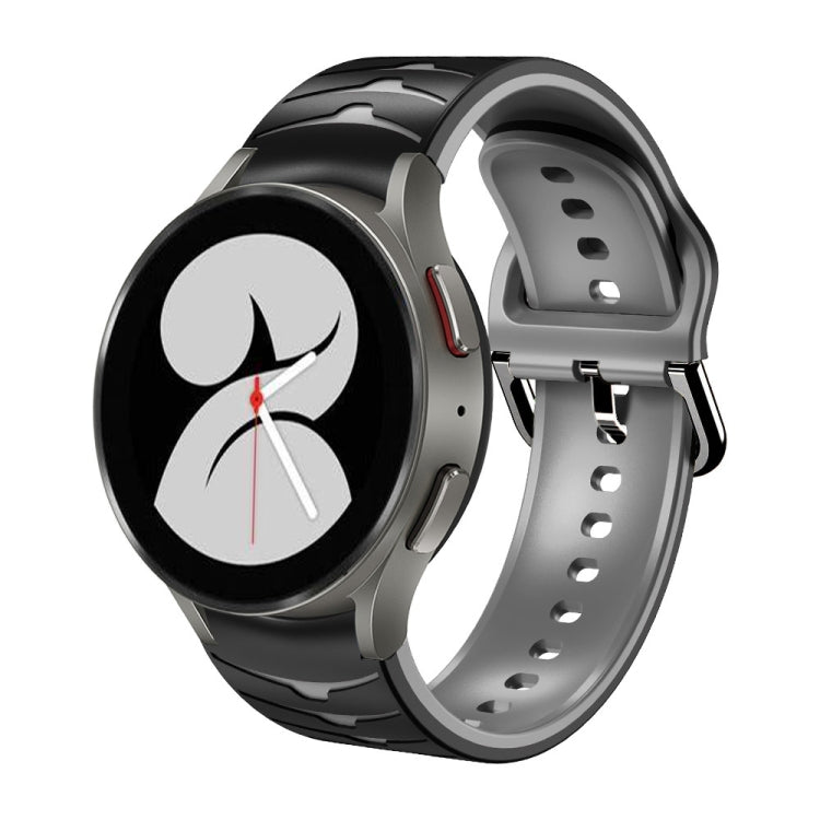 カーブテクスチャー シリコンウォッチバンド、Samsung Galaxy Watch 4 44mm用、Samsung Galaxy Watch 4 40mm用、Samsung Galaxy Watch 4 Classic 42mm用