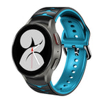 カーブテクスチャー シリコンウォッチバンド、Samsung Galaxy Watch 4 44mm用、Samsung Galaxy Watch 4 40mm用、Samsung Galaxy Watch 4 Classic 42mm用