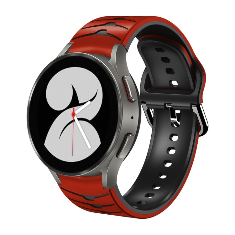 カーブテクスチャー シリコンウォッチバンド、Samsung Galaxy Watch 4 44mm用、Samsung Galaxy Watch 4 40mm用、Samsung Galaxy Watch 4 Classic 42mm用