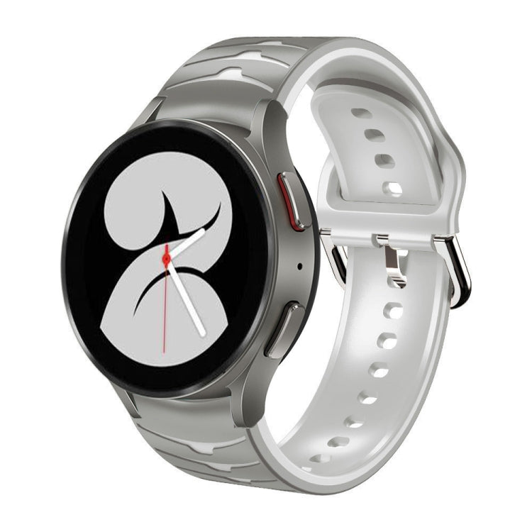 カーブテクスチャー シリコンウォッチバンド、Samsung Galaxy Watch 4 44mm用、Samsung Galaxy Watch 4 40mm用、Samsung Galaxy Watch 4 Classic 42mm用