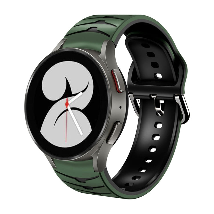 カーブテクスチャー シリコンウォッチバンド、Samsung Galaxy Watch 4 44mm用、Samsung Galaxy Watch 4 40mm用、Samsung Galaxy Watch 4 Classic 42mm用