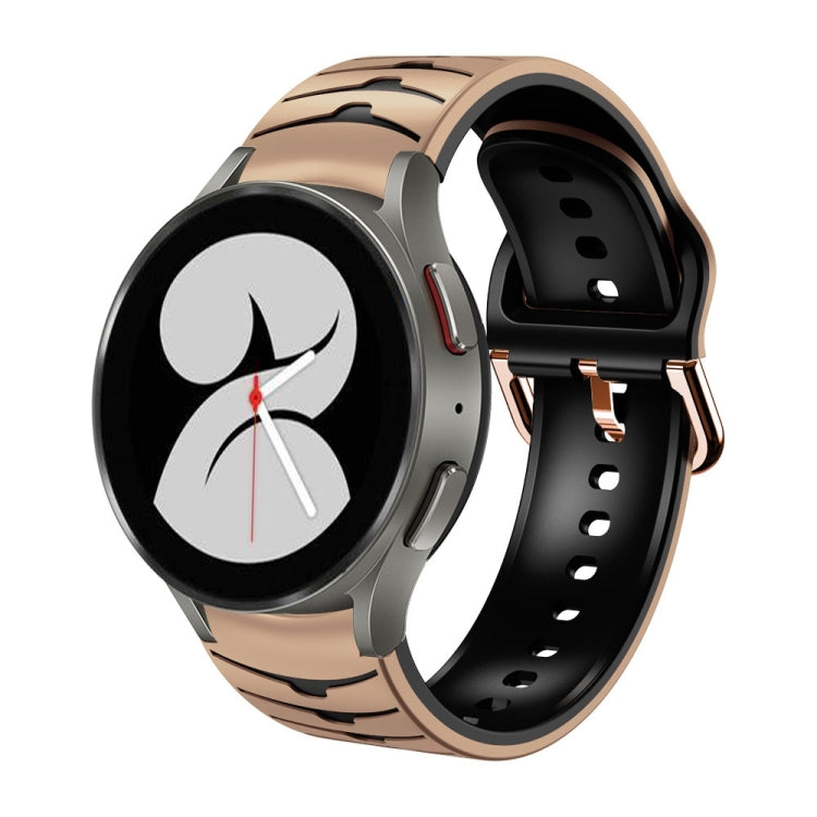 カーブテクスチャー シリコンウォッチバンド、Samsung Galaxy Watch 4 44mm用、Samsung Galaxy Watch 4 40mm用、Samsung Galaxy Watch 4 Classic 42mm用