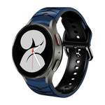 カーブテクスチャー シリコンウォッチバンド、Samsung Galaxy Watch 4 44mm用、Samsung Galaxy Watch 4 40mm用、Samsung Galaxy Watch 4 Classic 42mm用