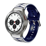 カーブテクスチャー シリコンウォッチバンド、Samsung Galaxy Watch 4 44mm用、Samsung Galaxy Watch 4 40mm用、Samsung Galaxy Watch 4 Classic 42mm用