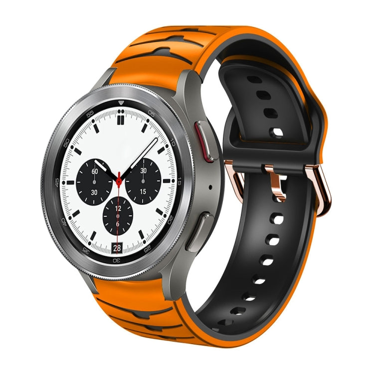 カーブテクスチャー シリコンウォッチバンド、Samsung Galaxy Watch 4 44mm用、Samsung Galaxy Watch 4 40mm用、Samsung Galaxy Watch 4 Classic 42mm用