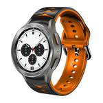 カーブテクスチャー シリコンウォッチバンド、Samsung Galaxy Watch 4 44mm用、Samsung Galaxy Watch 4 40mm用、Samsung Galaxy Watch 4 Classic 42mm用