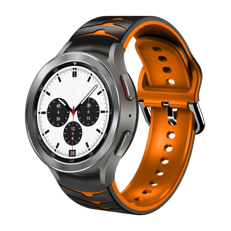 カーブテクスチャー シリコンウォッチバンド、Samsung Galaxy Watch 4 44mm用、Samsung Galaxy Watch 4 40mm用、Samsung Galaxy Watch 4 Classic 42mm用