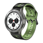 カーブテクスチャー シリコンウォッチバンド、Samsung Galaxy Watch 4 44mm用、Samsung Galaxy Watch 4 40mm用、Samsung Galaxy Watch 4 Classic 42mm用