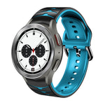 カーブテクスチャー シリコンウォッチバンド、Samsung Galaxy Watch 4 44mm用、Samsung Galaxy Watch 4 40mm用、Samsung Galaxy Watch 4 Classic 42mm用