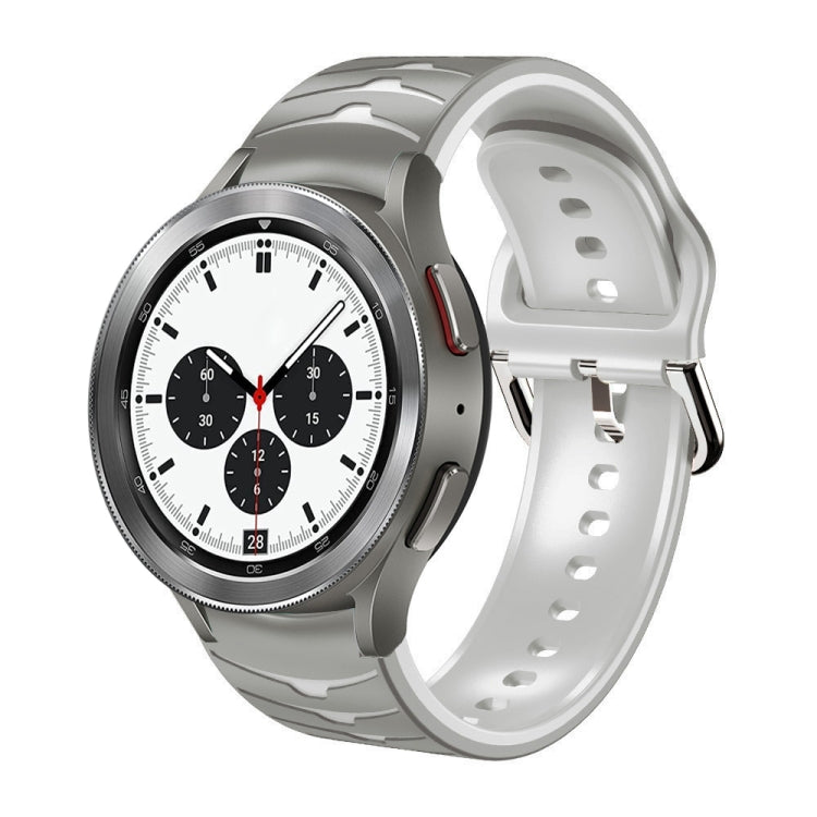 カーブテクスチャー シリコンウォッチバンド、Samsung Galaxy Watch 4 44mm用、Samsung Galaxy Watch 4 40mm用、Samsung Galaxy Watch 4 Classic 42mm用