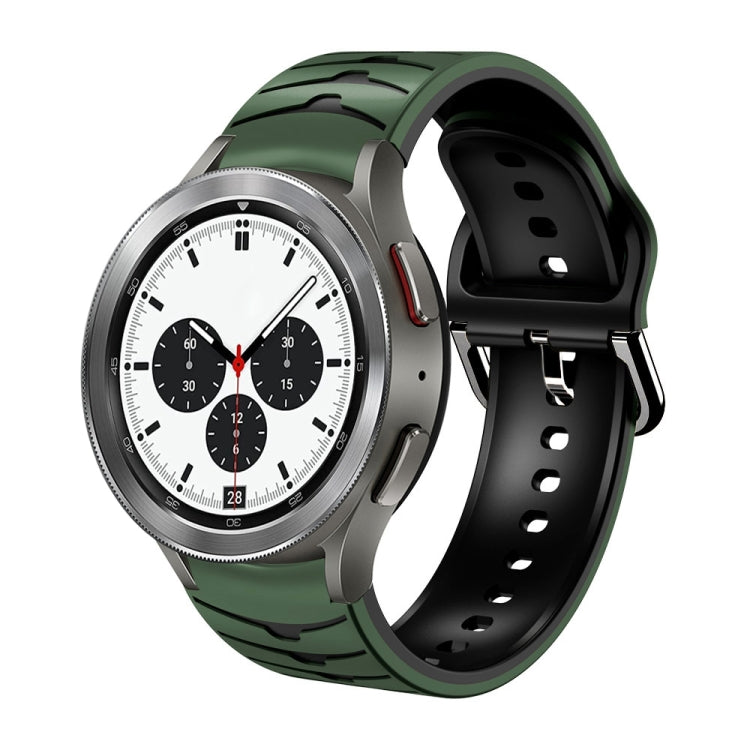 カーブテクスチャー シリコンウォッチバンド、Samsung Galaxy Watch 4 44mm用、Samsung Galaxy Watch 4 40mm用、Samsung Galaxy Watch 4 Classic 42mm用