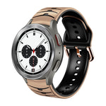 カーブテクスチャー シリコンウォッチバンド、Samsung Galaxy Watch 4 44mm用、Samsung Galaxy Watch 4 40mm用、Samsung Galaxy Watch 4 Classic 42mm用