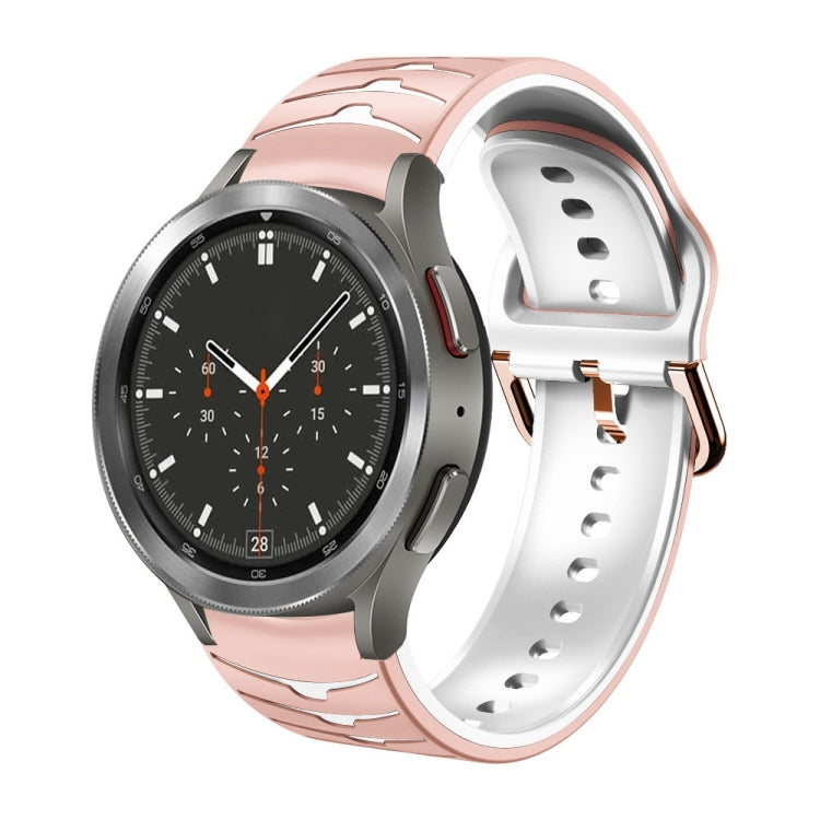 Curved Texture Silicone Watch Band, For Samsung  Galaxy Watch 4 Classic 46mm