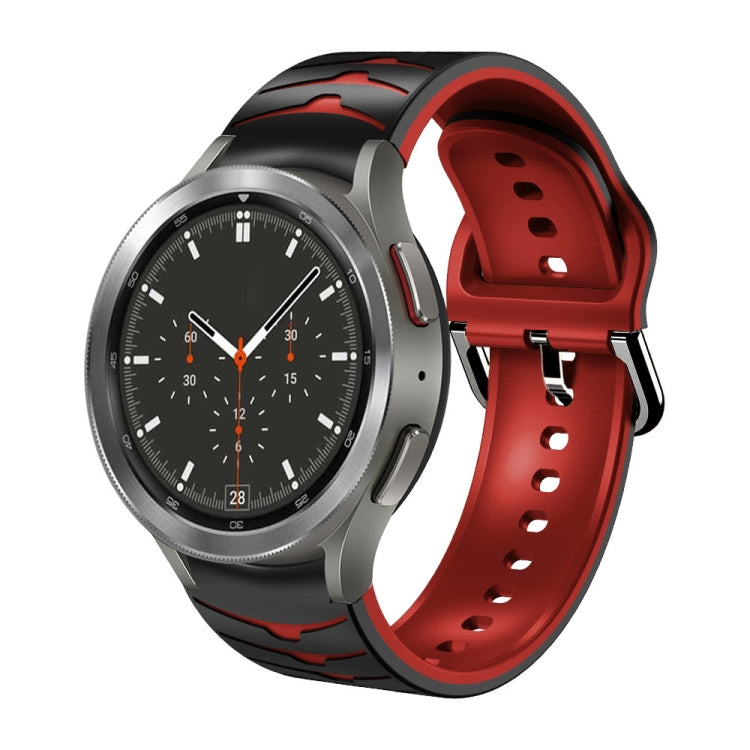 Curved Texture Silicone Watch Band, For Samsung  Galaxy Watch 4 Classic 46mm