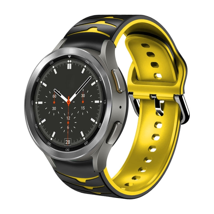 Curved Texture Silicone Watch Band, For Samsung  Galaxy Watch 4 Classic 46mm