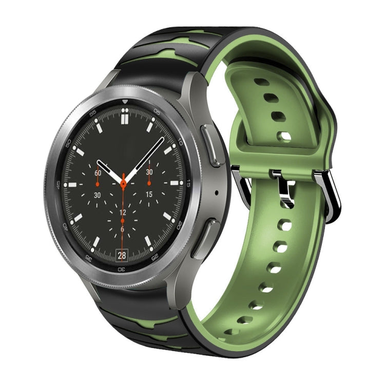 Curved Texture Silicone Watch Band, For Samsung  Galaxy Watch 4 Classic 46mm