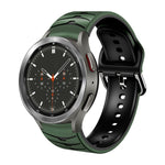 Curved Texture Silicone Watch Band, For Samsung  Galaxy Watch 4 Classic 46mm