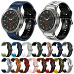 Curved Texture Silicone Watch Band, For Samsung  Galaxy Watch 4 Classic 46mm