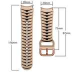 Curved Texture Silicone Watch Band, For Samsung  Galaxy Watch 4 Classic 46mm