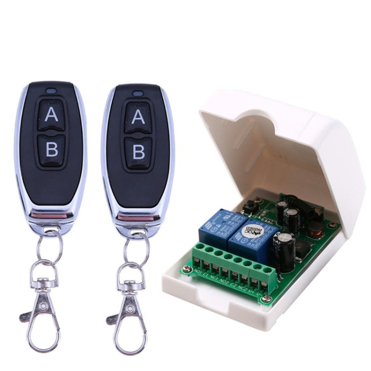DC 12V 24V 48V 汎用電動ドア RFワイヤレスリモートコントロールリレーレシーバーセット