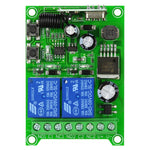 DC 12V 24V 48V 汎用電動ドア RFワイヤレスリモートコントロールリレーレシーバーセット