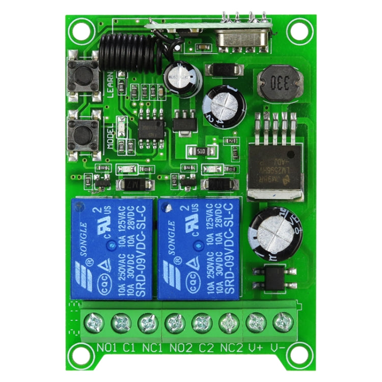 DC 12V 24V 48V 汎用電動ドア RFワイヤレスリモートコントロールリレーレシーバーセット