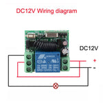 12V 10A RFワイヤレスリモートコントロールスイッチ 1CHリレーレシーバー